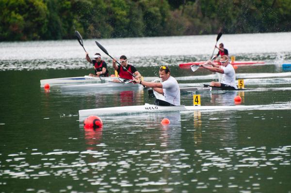 Open Mens K1 1000m, Ben Fouhy lane 4, Steven Ferguson lane 5, Darryl Fitzgerald Lane 6, Liam O'Loughlin lane 7. 